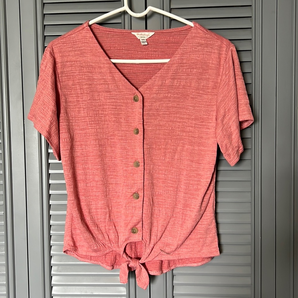 Weatherproof Vintage : Peach Colored Top - Small